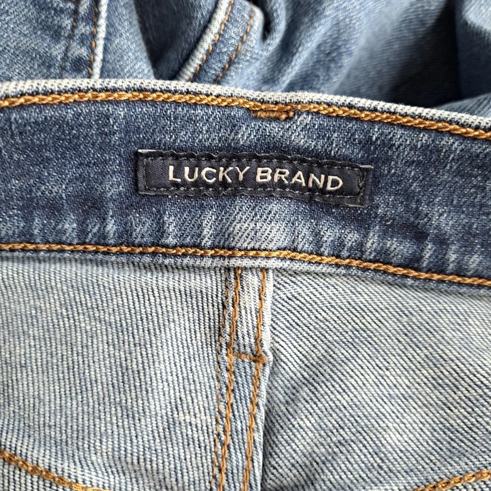 Lucky Brand 121 Slim Straight Mens W33 L30 Blue Denim Jeans Casual Workwear Core